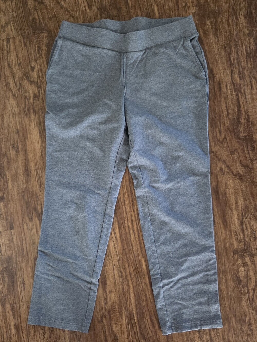 J Jill Pure Jill Petite M Affinity French Terry Slim Leg Gray Pull On Pants